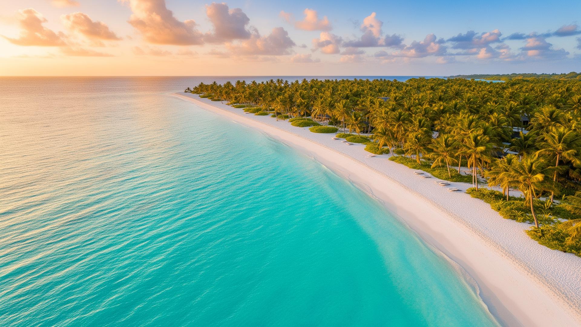 Destino de viagem paradisíaco